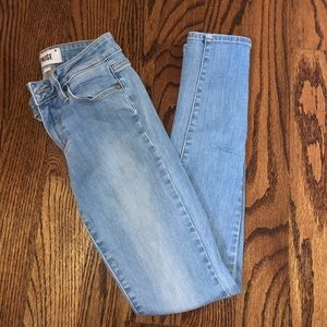 Paige Light Wash skinny jeans